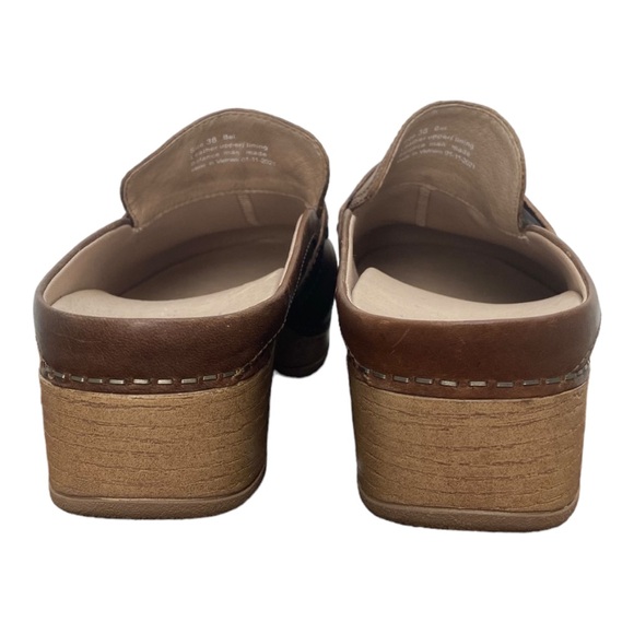 Dansko New Women's Bel Mule Clog Brown Leather size 38 - Picture 13 of 14